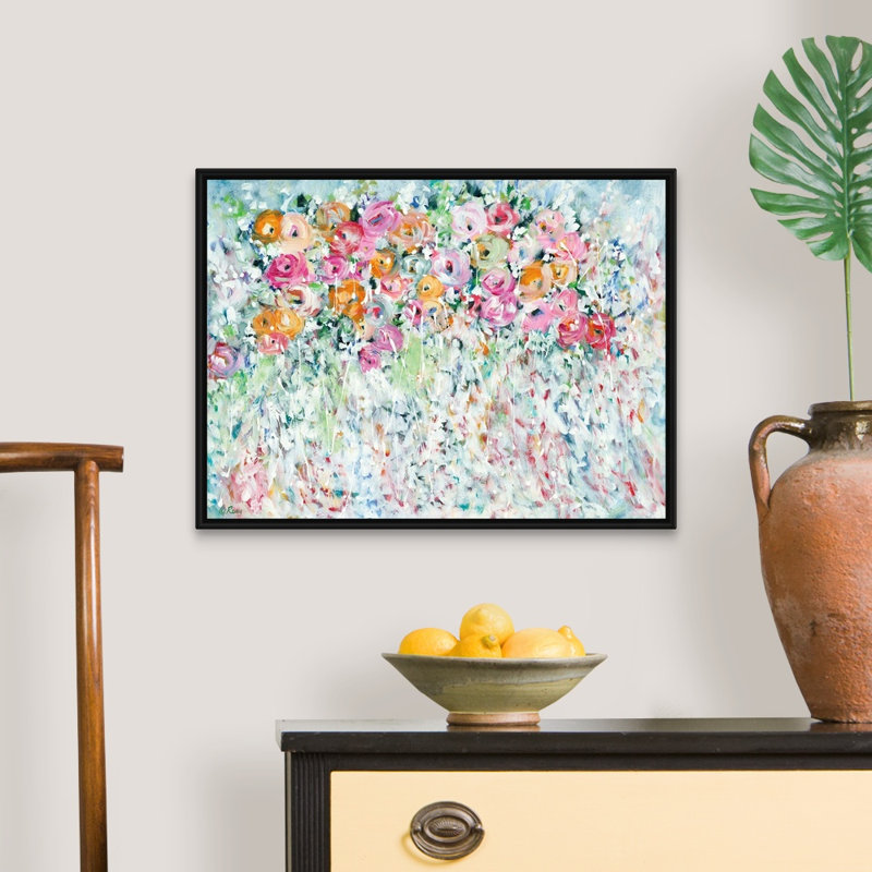 Reproduction d’art sur toile « beautiful Full Life » par Robby Ebert, Cadre noir, H 20 po x l 26 po x P 1,75 po