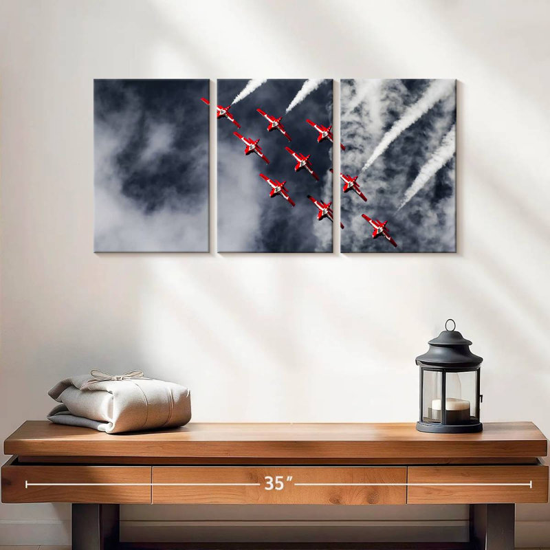 Mehar Red Epic Airplanes, 12" H x 26" W