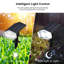 Ensemble de projecteur à DEL noir à basse tension intégré à énergie solaire