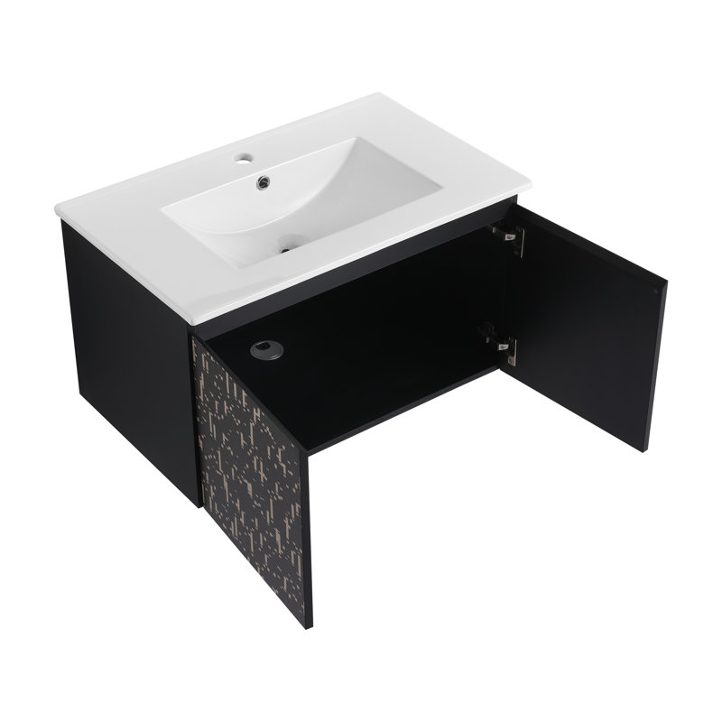 Meuble-lavabo mural flottant 30 po Cyle