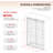 Royal 46 to 49 in. x 80 in. H Frameless  Double Sliding Shower Door with Two Finger Pulls in Brushed Nickel and 3/8 in. (10mm) Clear Glass-124535346-124535341