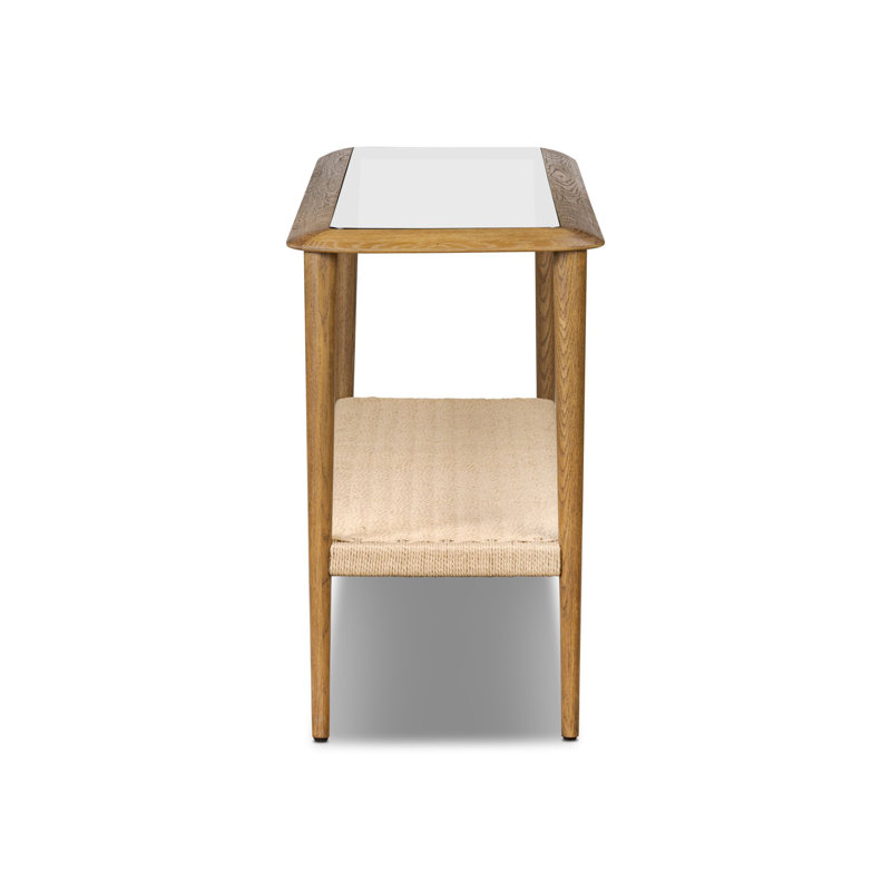 Carmelo Console Table-Medium Brown Oak