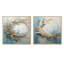 Couronne de fleurs bleue et dorée - ensemble de 2 collages floraux carrés-1408624648-1408624646