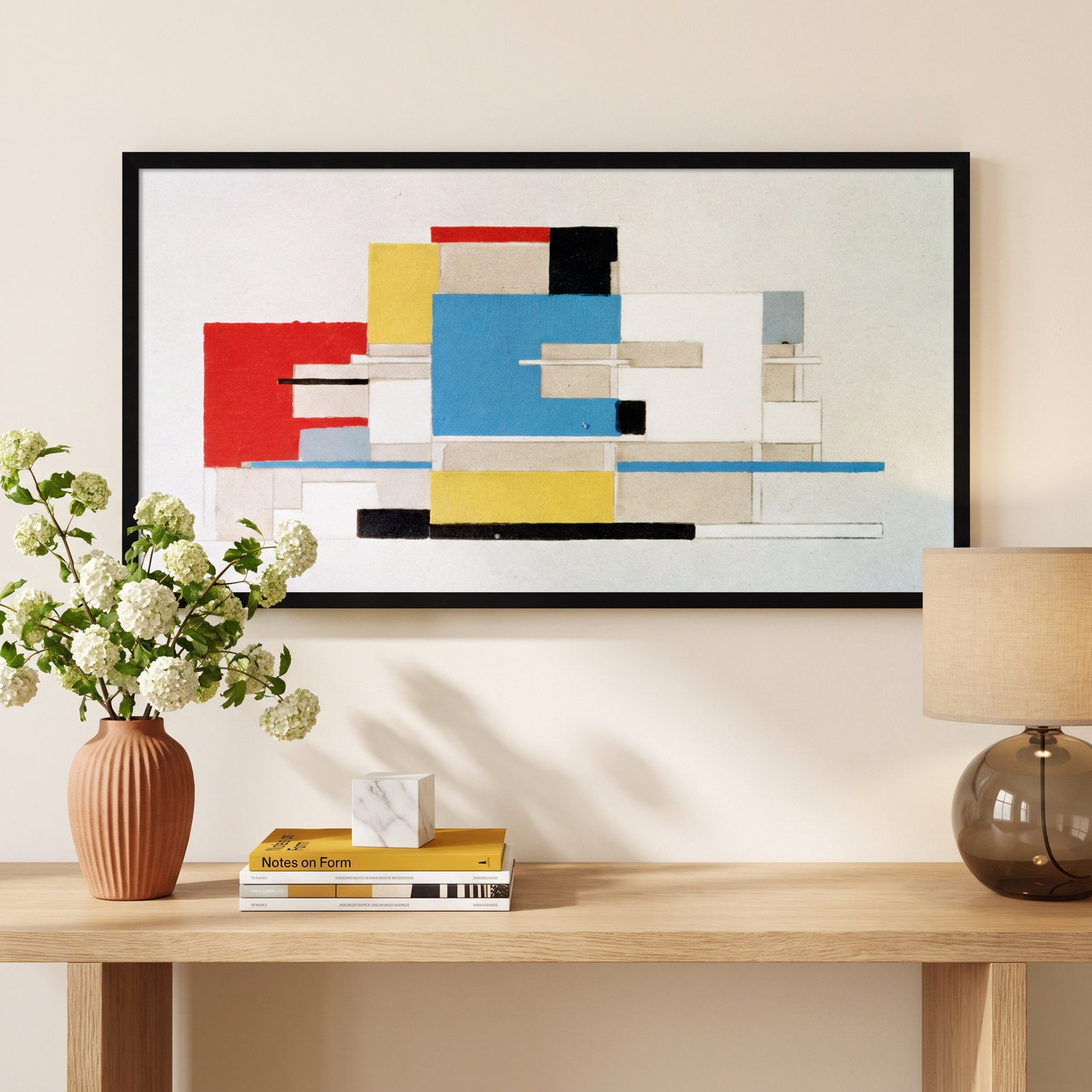 Earling "Colour Study for Architecture" Print, 23" H x 41" W, Black