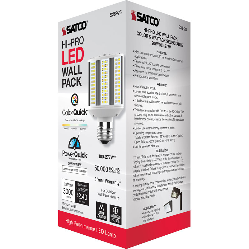 20 Watt White LED Bulb