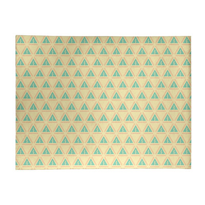 Tapis aquamarine/ivoire à aire moyenne minimal tree