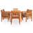 Rectangular 6 - Person Dining Set with Cushions-1871241459-1871241458