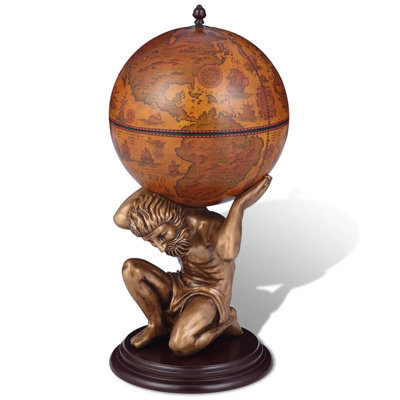 Présentoir à vin Globe Bar 16,5 po x 16,5 po x 33,5 po Atlas Design