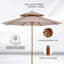 Octagonal 2.5m Market Parasol