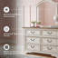Commode double 6 tiroirs avec miroir Heraldas