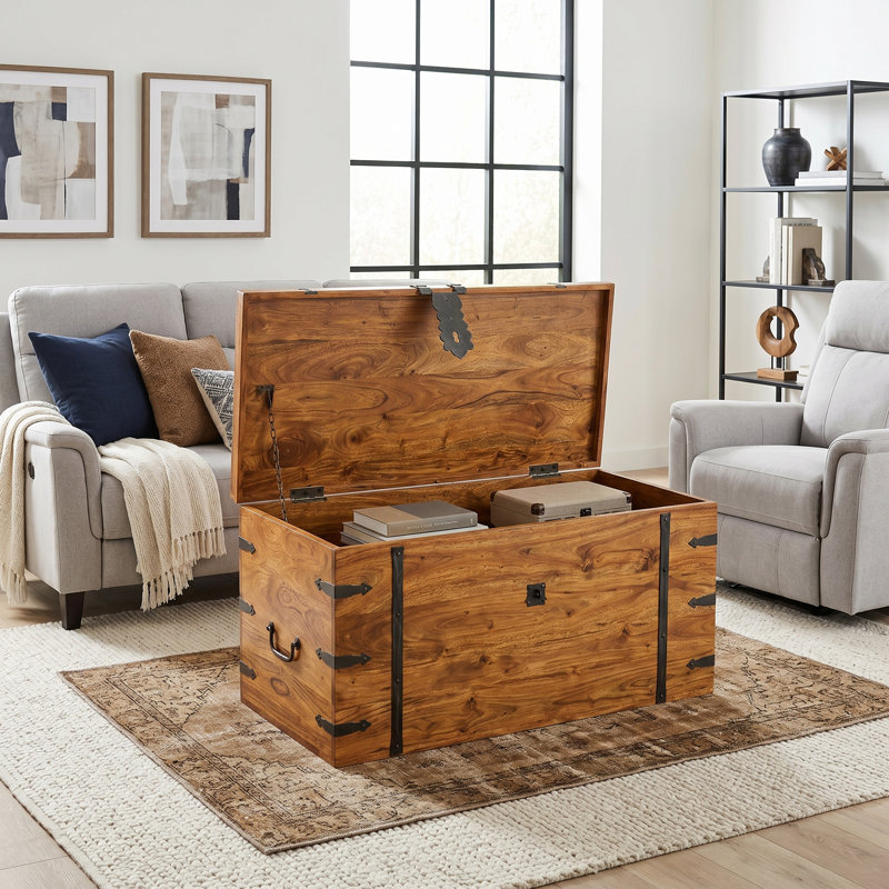 Balic Solid Wood Coffee Table with Storage