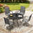 Outdoor Round Metal Dining Table-121335145-121335147