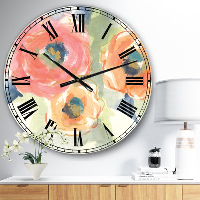Multicolore Buttercup II - Horloge murale traditionnelle