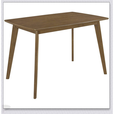 Retro Chestnut Dining Table With Angled Legs, Durable And Stylish For Modern And Traditional Homes