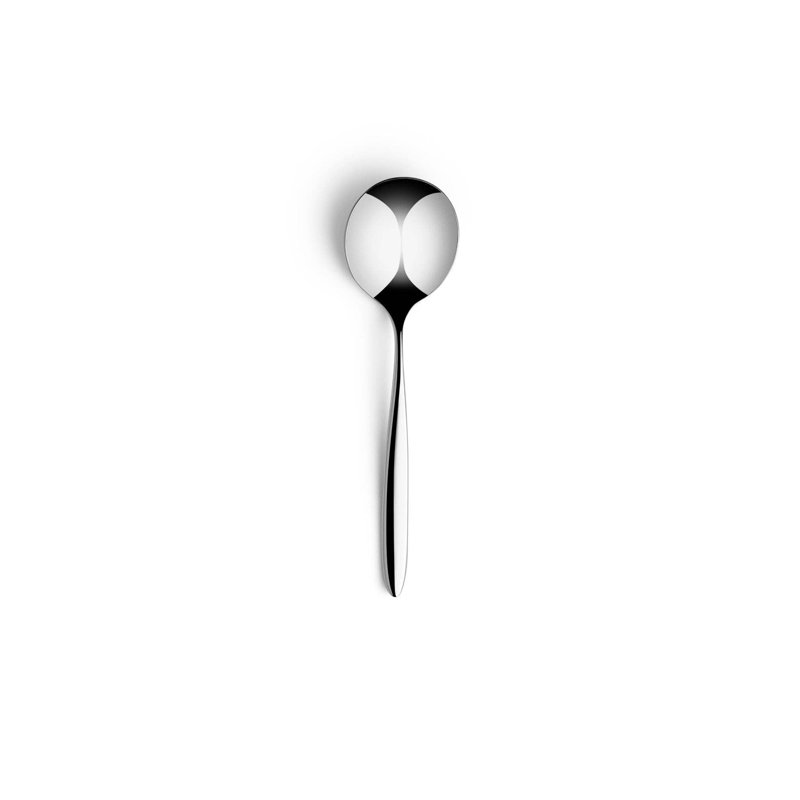 Cuillère à soupe en argent Clista Elegant | Acier inoxydable | 7 po | 12 pièces