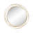 Rowden layered metal frame round mirror with a modern statement design