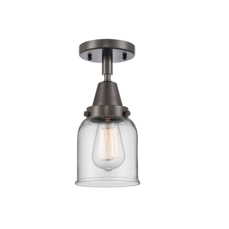 Plafonnier en verre, Ampoule non incluse, Oui, Bronze huilé