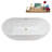 62.2'' x 28.7'' Soaking Acrylic Bathtub-95288337