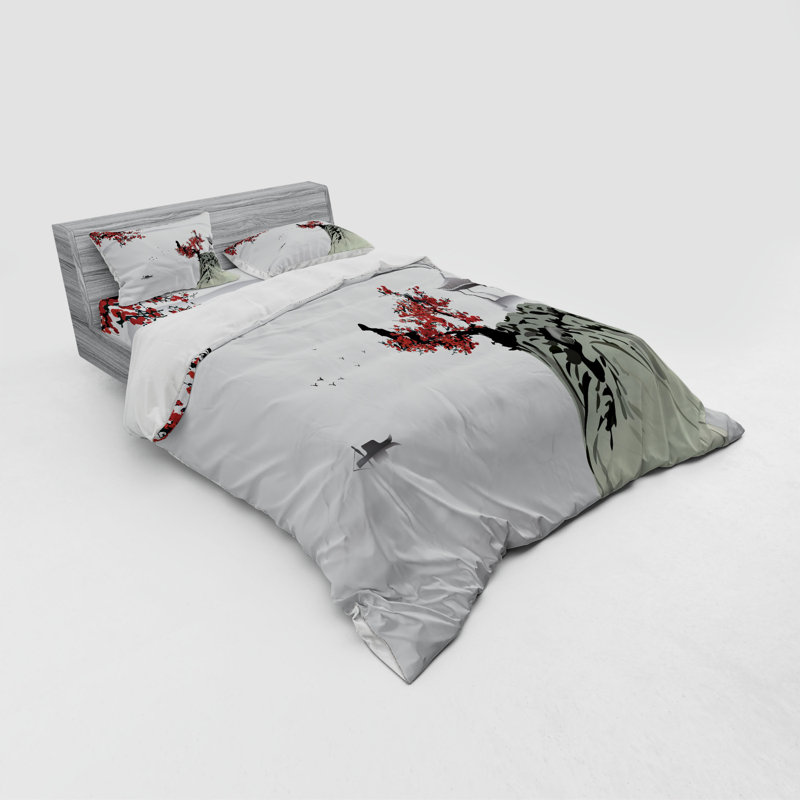 Eclectic Polyester Duvet Cover, Queen Duvet Cover + 3 Additional Pieces