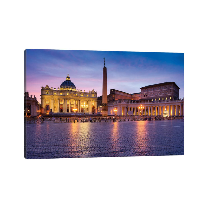La basilique Saint-Pierre à la place Saint-Pierre à Rome, Vatican, Italie, H 26 po x l 40 po x P 1,5 po