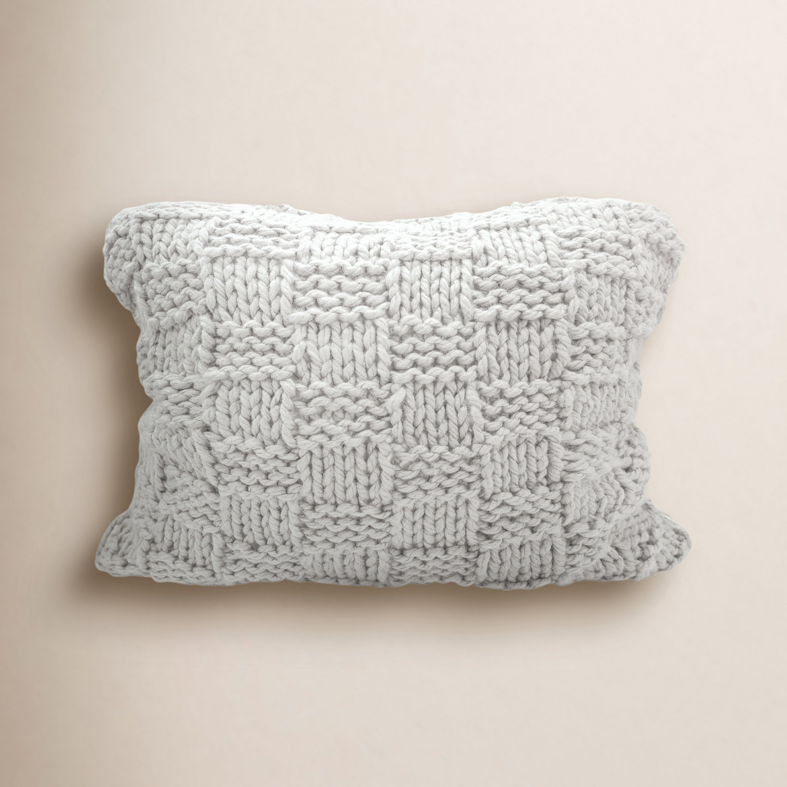 38" x 28" Pillow Cover & Insert, Gray