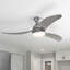 Ventilateur de plafond standard 52 po à 3 pales 52 po avec télécommande et éclairage inclus Nicola-868464280