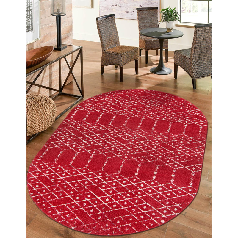 Tapis treillis Haywards Maeve Paxon 6, Ovale 7 pi 10 po x 10 pi