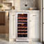 3.0 Cu.ft 15" 28-bottles Dual Zone Wine Cooler Built-in Refrigerator Fast Cooling Compressor Fridge 5 Removable Shelves-124636131