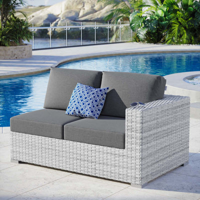 Convene Outdoor Patio Left-Arm Loveseat by Modway