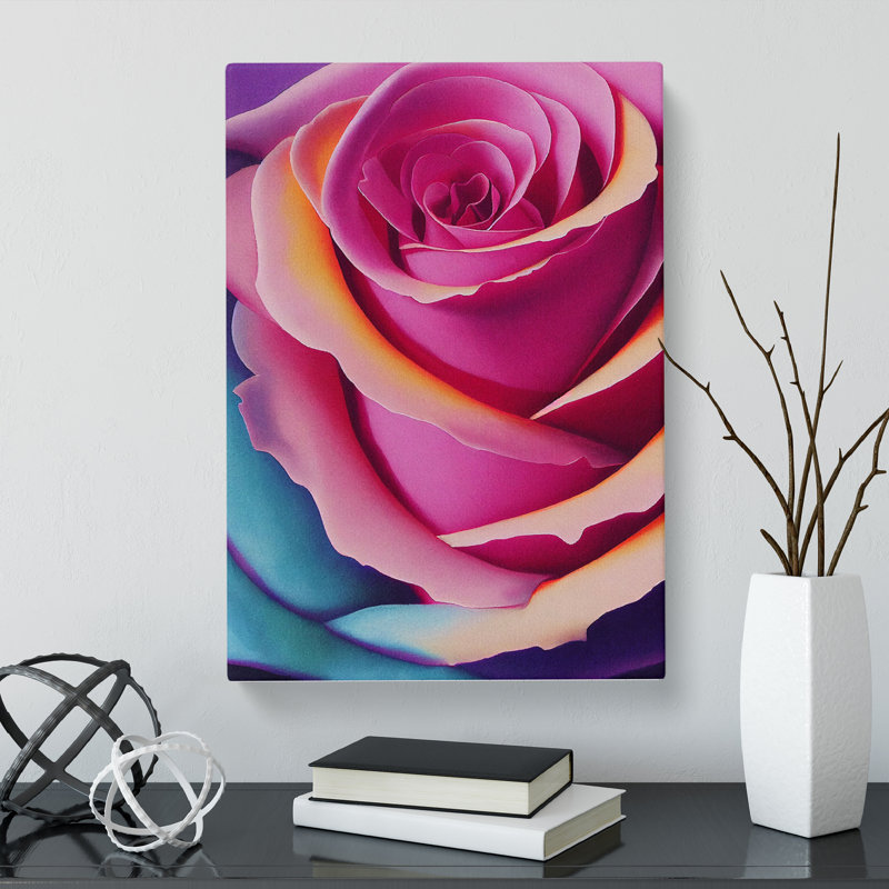 Watercolour Rose Flower Vol.2 - Wrapped Canvas, 50cm H x 35cm W x 3cm D