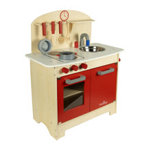 Kayannuo Christmas Clearance New Red Mini Kitchen Pretend Play Cooking Set  Cabinet Stove Girls Toy Gift Christmas Gifts 