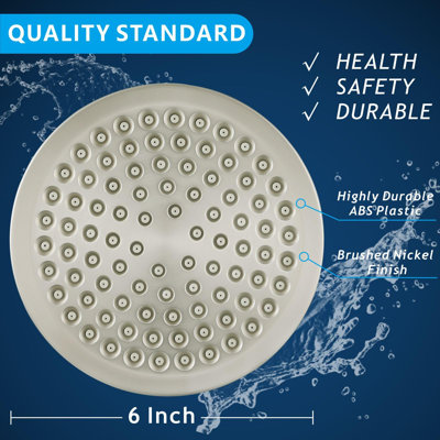 High Pressure Rain Shower Head  (Nickel)