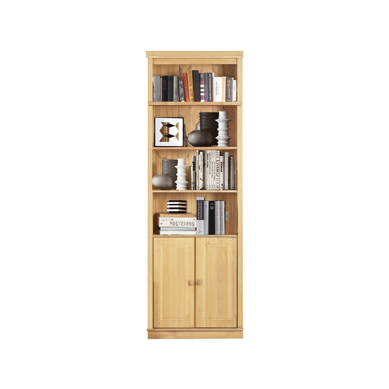 Delbis 223cm H x 74cm W Library Bookcase