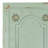 Wood Distressed Antique Door Panel Scroll Green Wall Decor