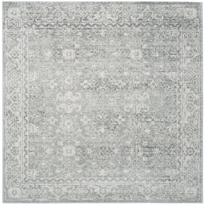 Tapis oriental argent / ivoire Paschke