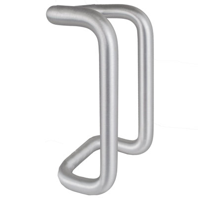 Storefront 10 in. Offset Pull Bar in Aluminum and Duronodic
