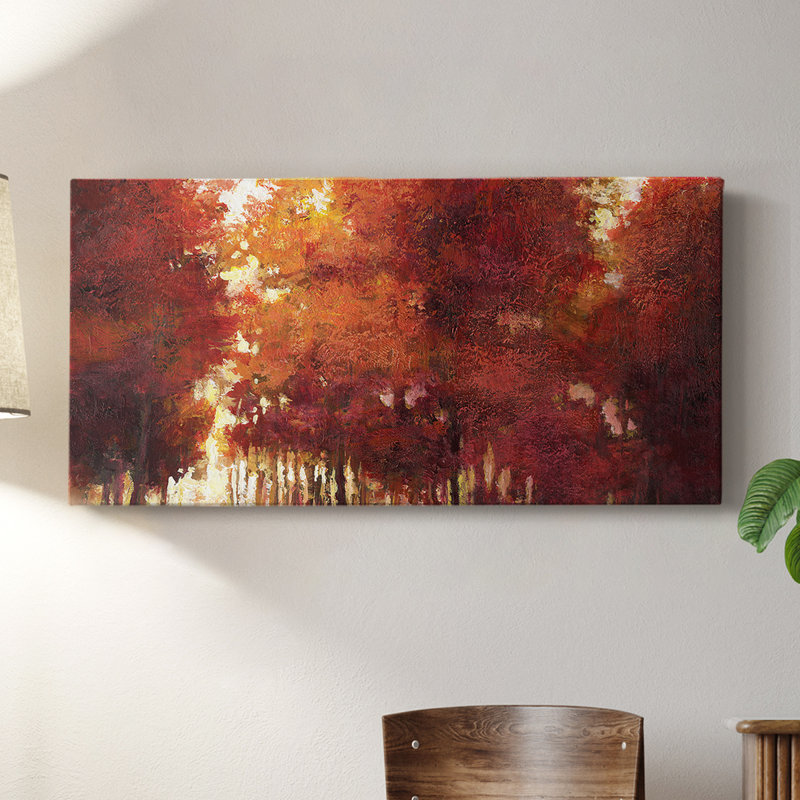 Lumière de l'après-midi - Toile tendue avec châssis - Prêt à accrocher, H 16 po x l 32 po