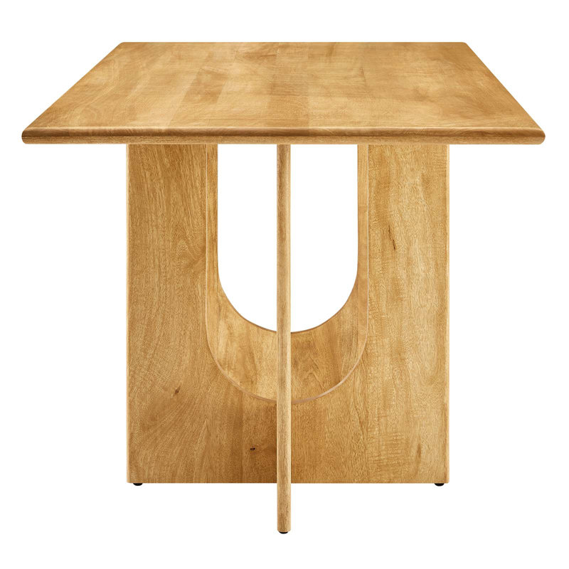 Rivian 70" Oak Mango Wood Mid-century Modern Dining Table