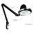 Lightview Pro 33 in. Adjustable Swing Arm Integrated 2.25X Magnifying Dimmable LED Desk Clamp Lamp-1422365815