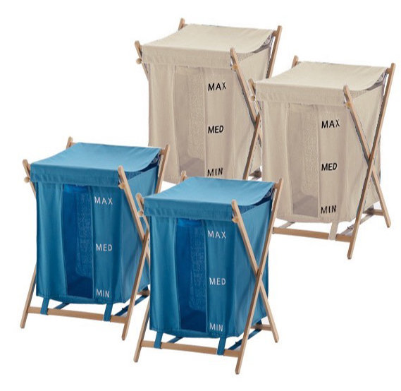 Bubo Laundry Set, Beige/Blue