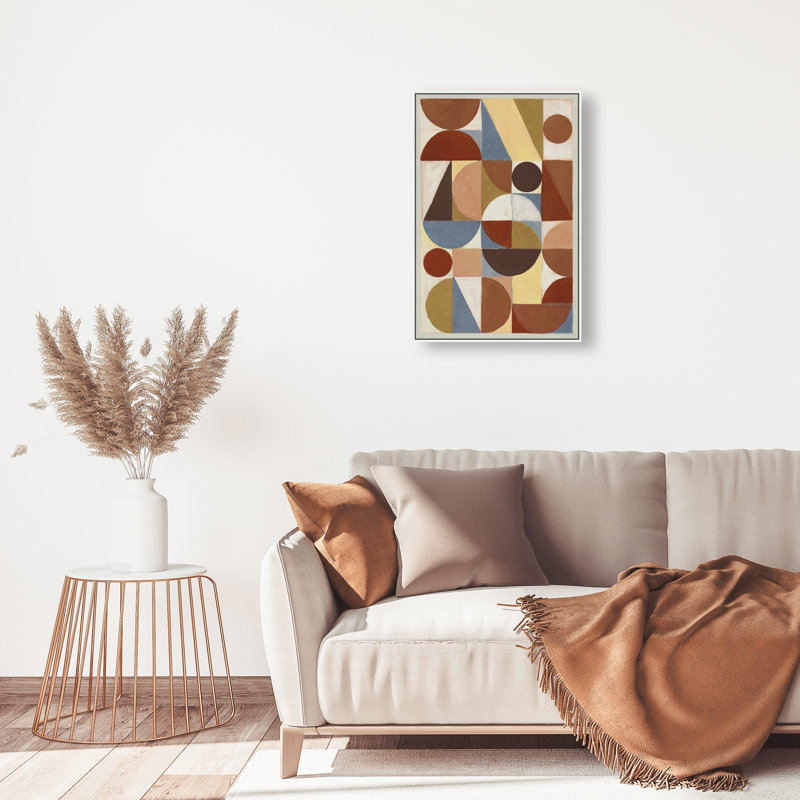 Tiles II Print by Oliver Gal, 16"H x 11"W, White Floater Frame