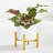 Elayna Ceramic Planter with Wood Stand-345133210-345935326