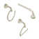 Eva 3 - Piece Bathroom Hardware Set