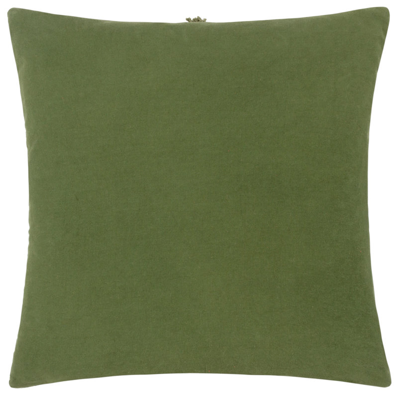 Dakota Floral Square Throw Cushion, Green