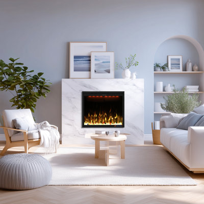 Metro Lane Electric Fireplace with App Control and 13 Flame&Fuel bed Colors
