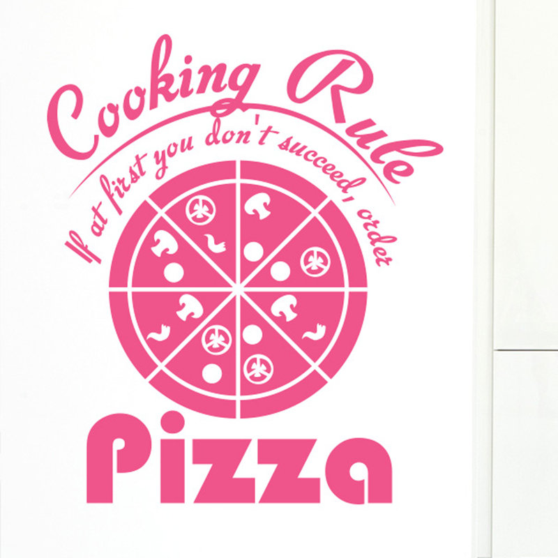 Food & Beverage Wall Decal, Pink