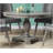 Gray Oak Finish Dining Table