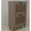2 rangements de chaussures d'entrée - capacité maximale, peut contenir 12 paires, facile d'accès, bois d'ingénierie gris antique, support de 9,4 po de largeur, stable et spacieux