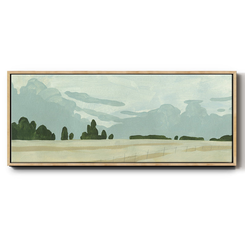 Farmland Study I- Framed Canvas, 24" H x 60" W