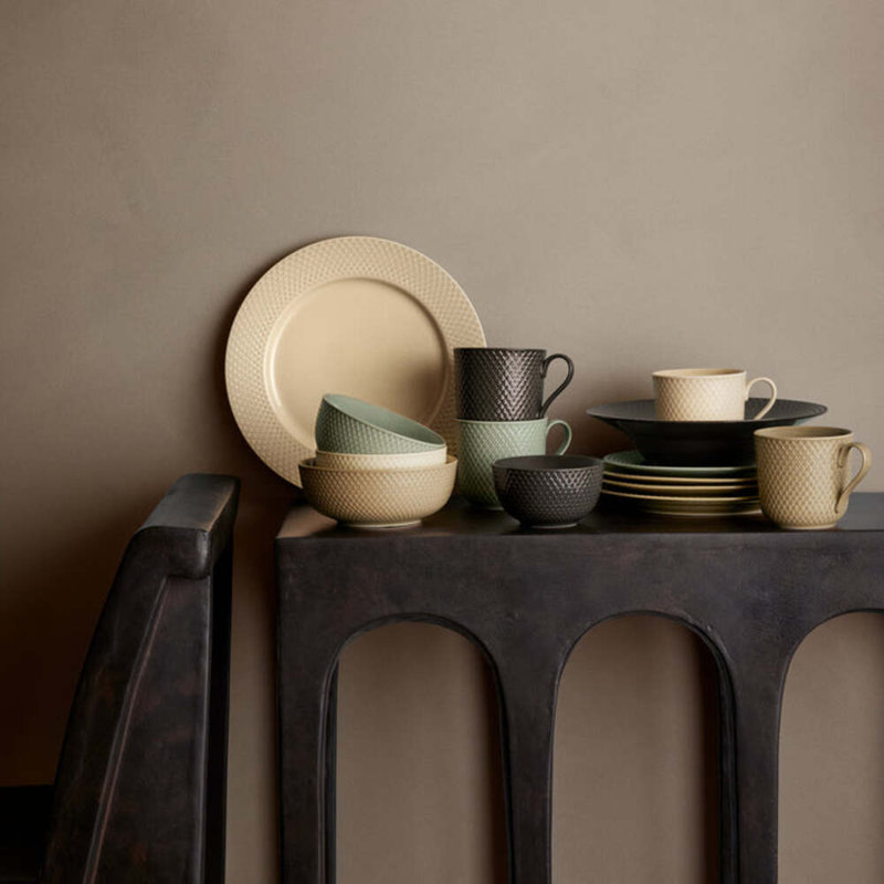 Rhombe Earth Porcelain Dinner Plate